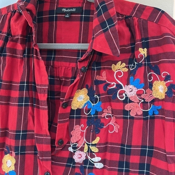 Madewell Embroidered Floral Central Shirt - Picture 4 of 6